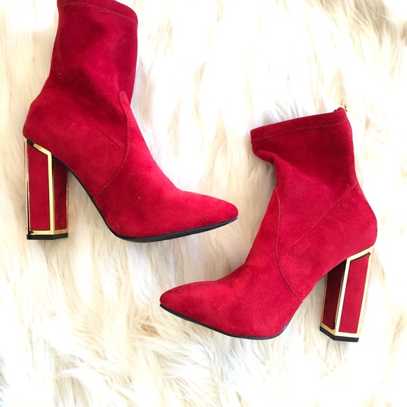 BAMBOO | Shoes | Perfect Red Booties 
